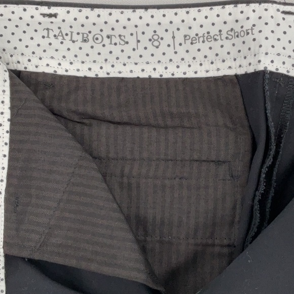 NWOT Talbots Black Perfect Short Bermuda Shorts Size 8 10.5” Inseam - Picture 6 of 9